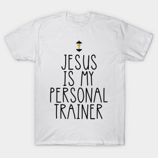 Jesus Is My Personal Trainer Funny Christian Faith Religious Cute T-Shirt